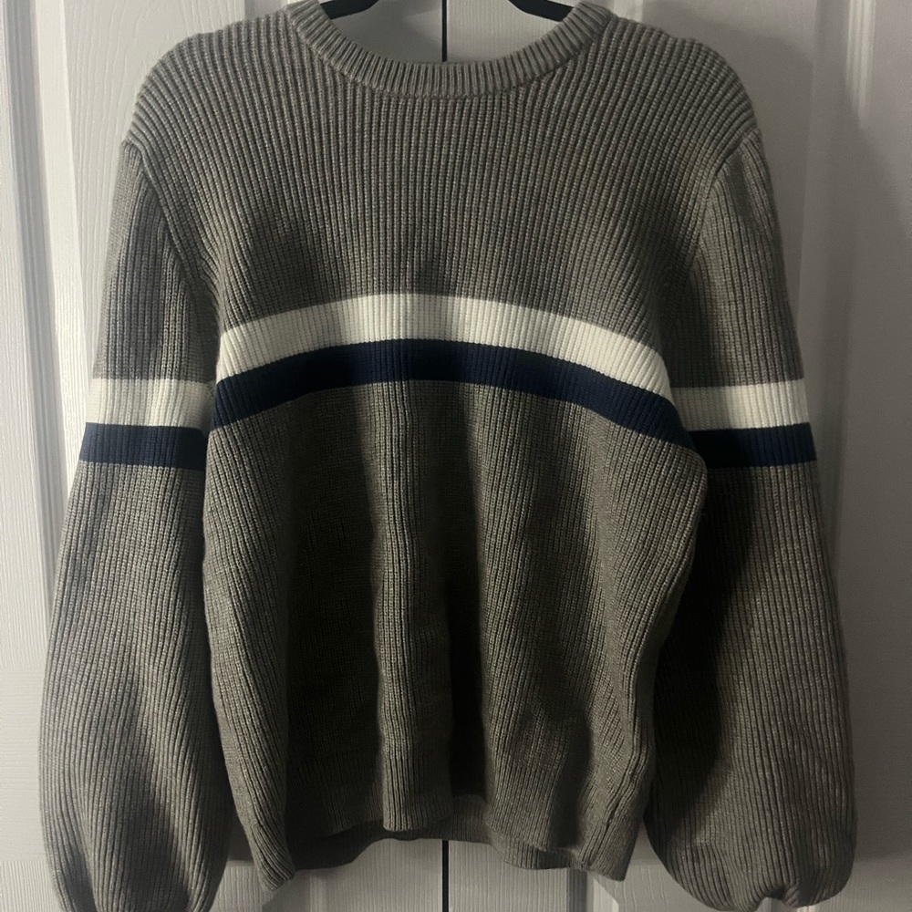 Nautical Striped Oversized Sweater
